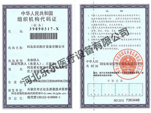 組織機(jī)構(gòu)代碼證(副本)